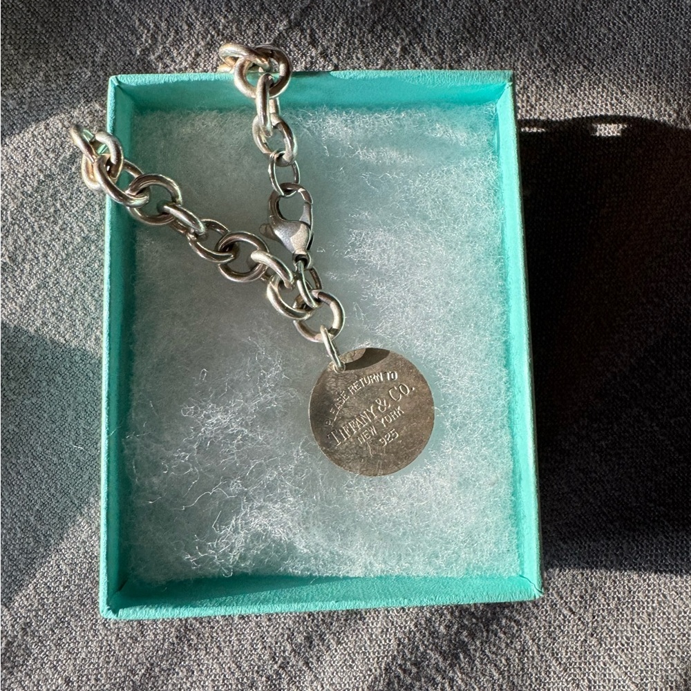 Tiffany & Co. Silver Engraved Charm